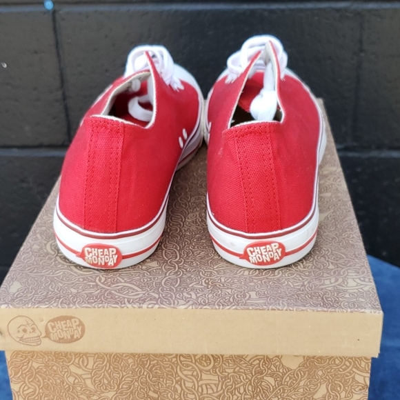 Cheap Monday, Red Chuck Taylor style sneakers - Picture 3 of 6